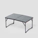 Mesa baja plegable de camping, para 2 a 4 personas, gris