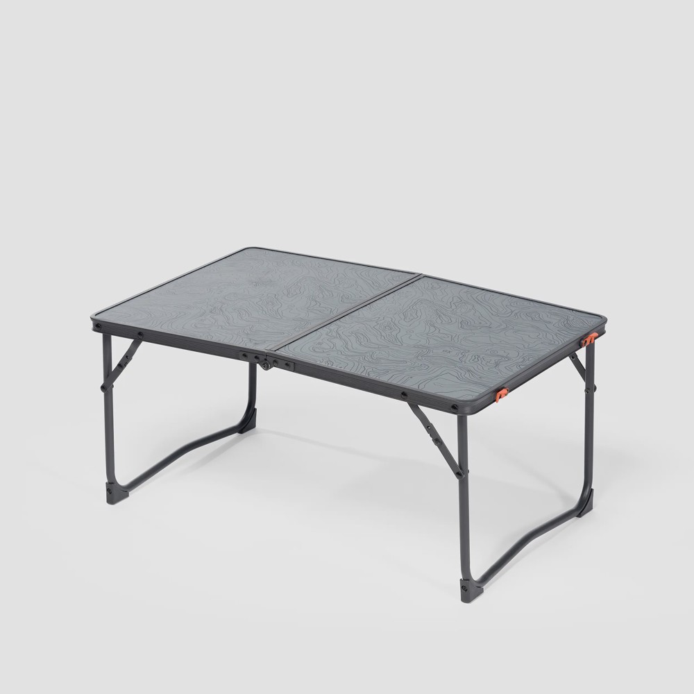 DKT-0a3bcb_img01 Mesa baja plegable de camping, para 2 a 4 personas, gris - Imagen 1