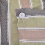 Silla Colgante Outsunny 100x106 cm Rayas Multicolor - Imagen 5