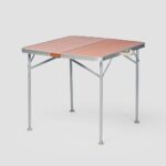 Mesa plegable de camping, 4 personas, marrón