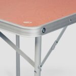 Mesa plegable de camping, 4 personas, marrón - Imagen 6