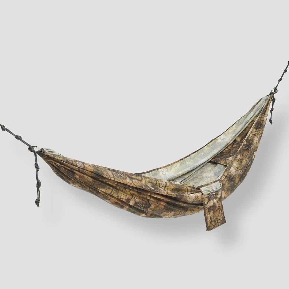 DKT-310038_img01 Hamaca Bushcraft Solognac Resistente 1 Persona Camuflaje Sigilo 2,7m x 1,7 m - Imagen 1