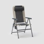 Silla de camping plegable, reclinable en 5 posiciones, ultra cómoda.
