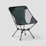 Silla baja de camping, plegable y ultracompacta, 500 M verde