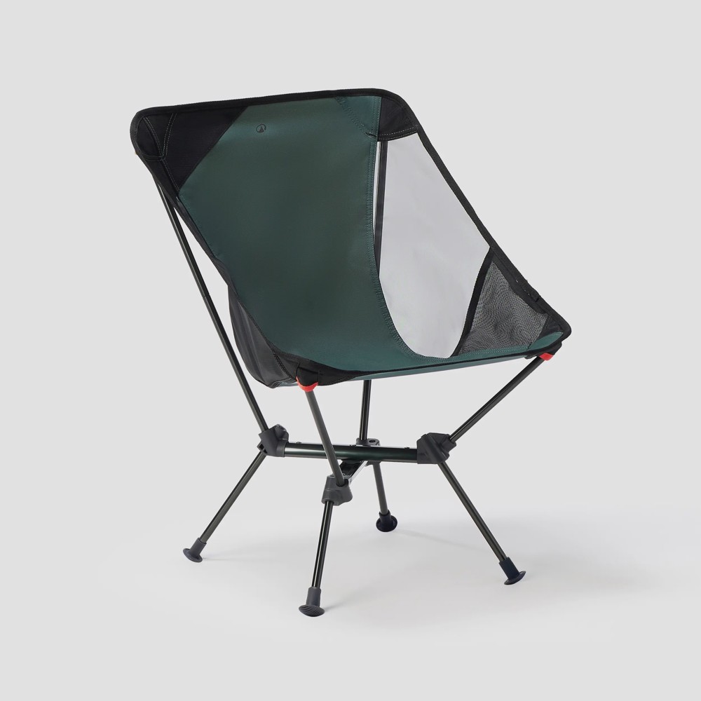 DKT-375910_img01 Silla baja de camping, plegable y ultracompacta, 500 M verde - Imagen 1