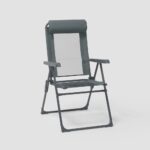 Silla de camping reclinable, plegable y cómoda