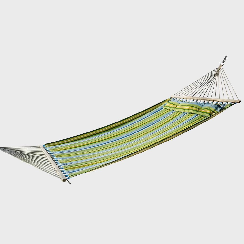 DKT-db4a4742-e182-48c0-931e-eb22be2bec1c_img01 Hamaca Colgante Outsunny 340x140x0 cm Verde Azulado - Imagen 1