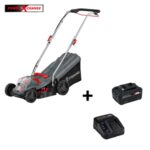 OUTIGO Cortacésped Eléctrico 21V, Batería 5.0Ah Incluida, 33 cm de Ancho - Imagen 2