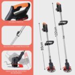 Cortacésped a batería de 21 V, 18000 rpm, con guantes y gafas de protección - Imagen 5