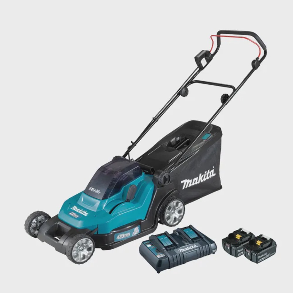 LM-82959451_img01 Cortacésped de batería MAKITA DLM432CT2 36V 43 cm ancho de corte 35 de - Imagen 1