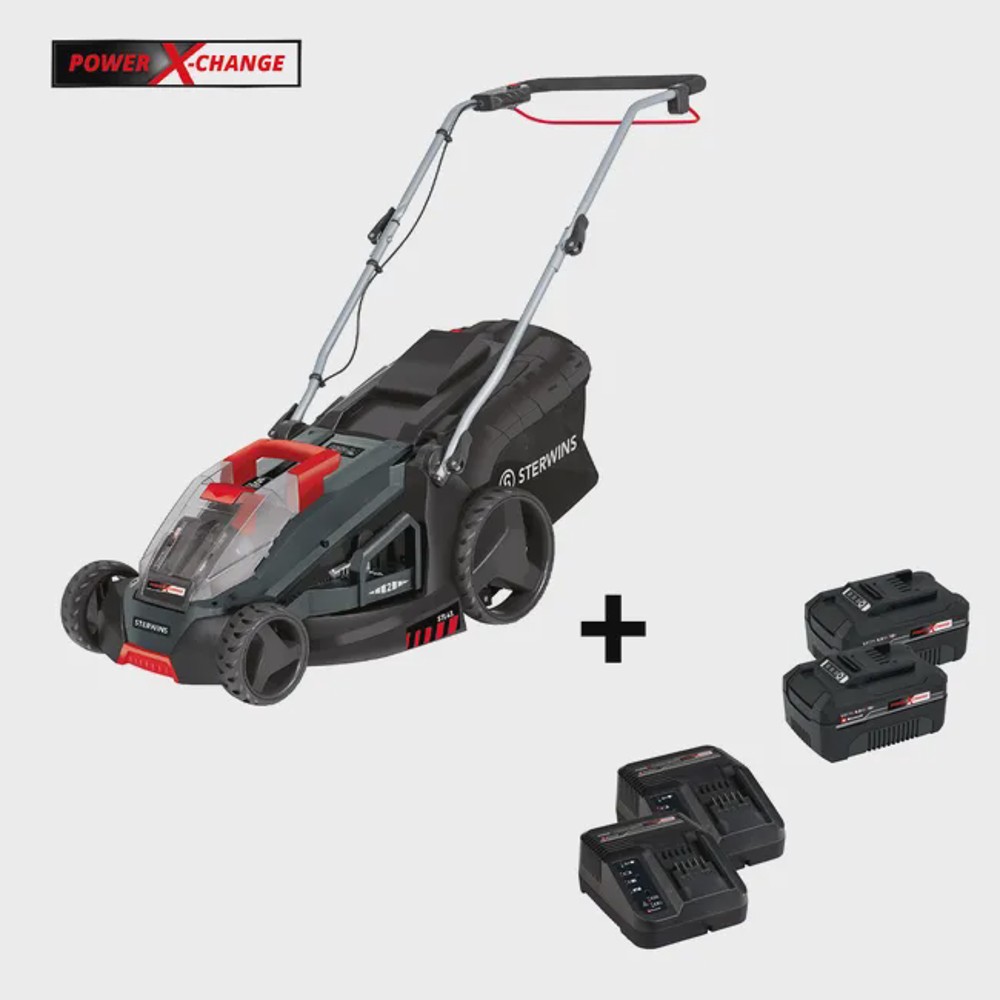 LM-91199589_img01 Cortacésped de batería STERWINS 36V 43 cm ancho de corte con batería y - Imagen 1